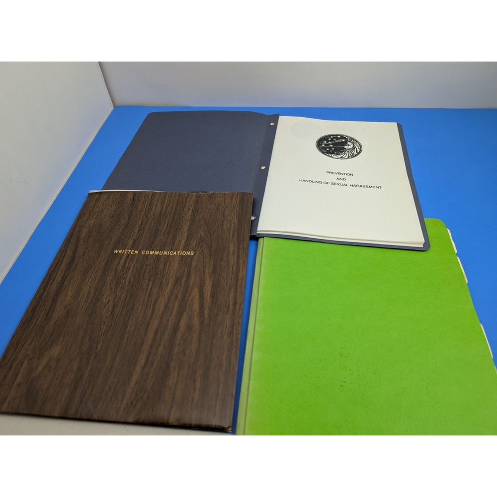 Vintage Procter & Gamble HR Training Consulting Course Paperwork Folder